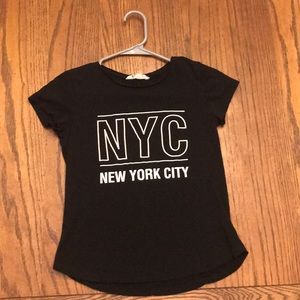 Black H&M short sleeved tee. Size 11